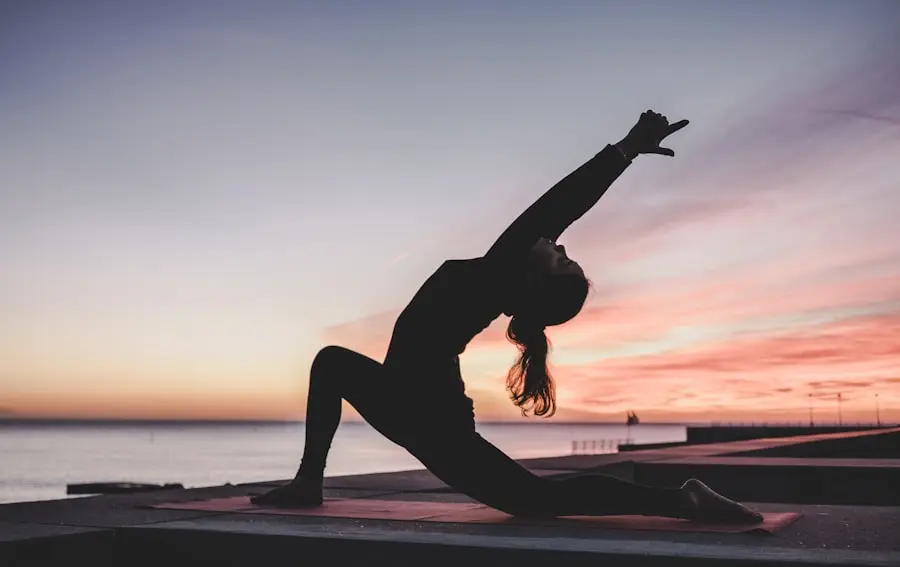 Person in a warrior movement pose at Beamcharge studio